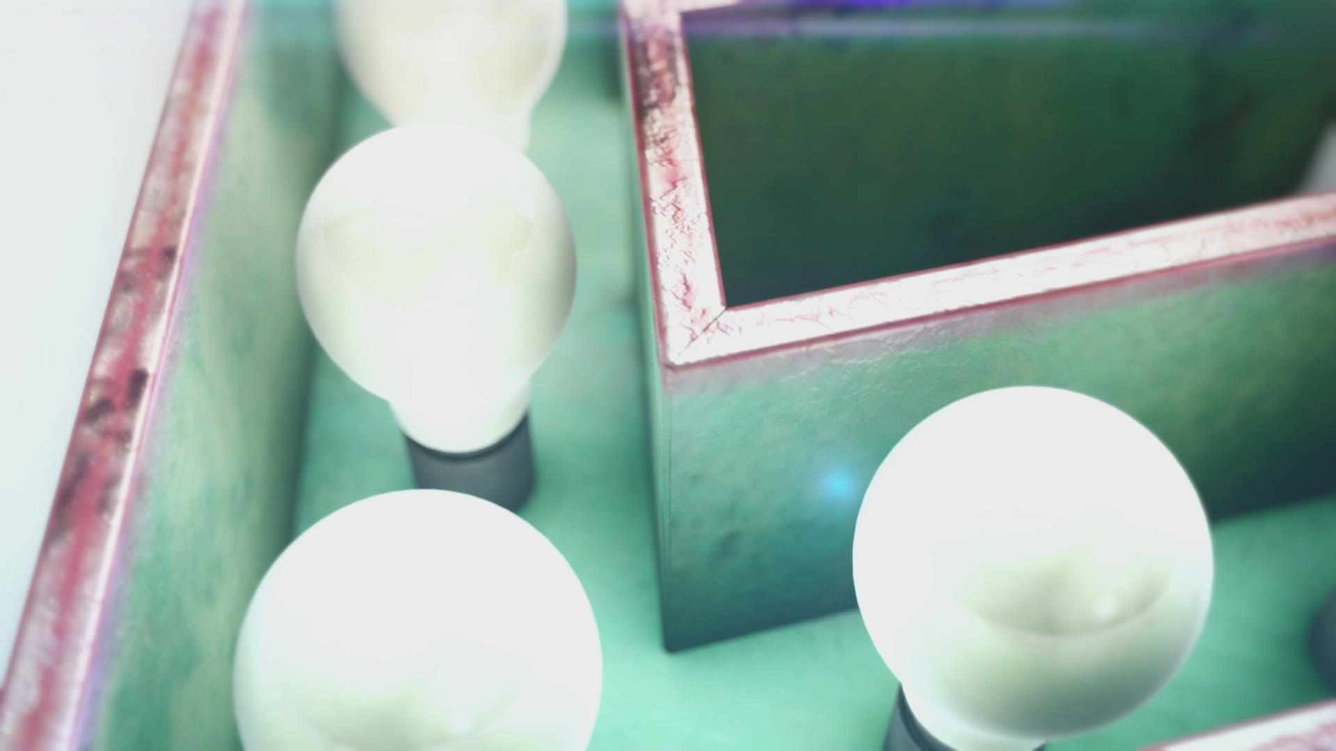 Kirstie's Fill Your House For Free, title sequence, bubble and vase shapes assembling